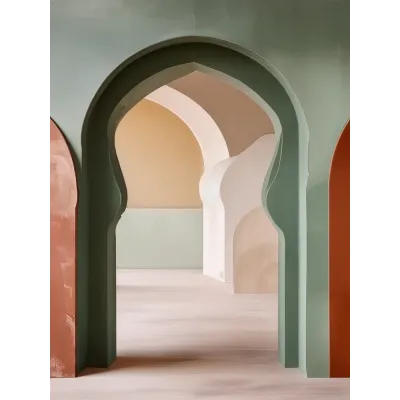 Adaçayı Bohem Kemer Formlar Kanvas Tablo