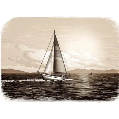 Gravür Regatta V Kanvas Tablo