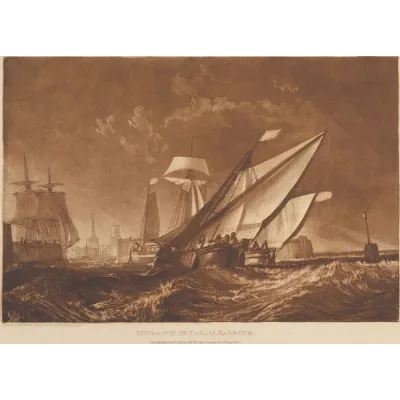 Turner Calais Limanı Girişi Kanvas Tablo