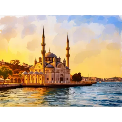 Ortaköy Camii V Kanvas Tablo