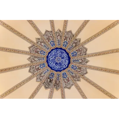 Osmanlı Küçük Ayasofya Camii Kubbesi Kanvas Tablo