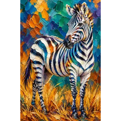 Savanda Zebra Kanvas Tablo