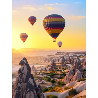 Kapadokya Balonları Kanvas Tablo