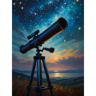 Astronomi Kanvas Tablo