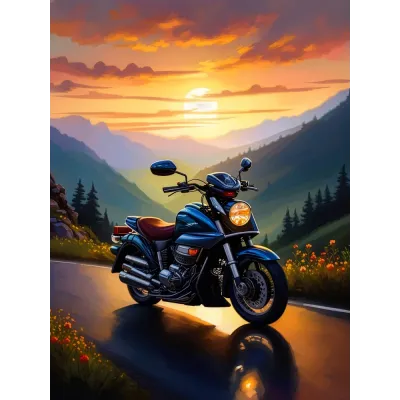 Motor Turu Kanvas Tablo