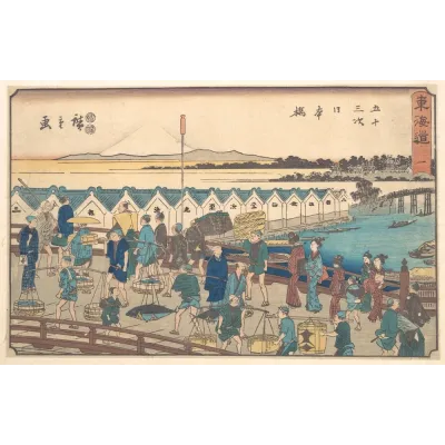Hiroshige Nihonbashi Köprüsü Kanvas Tablo