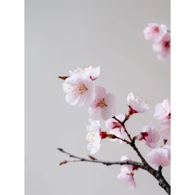 Modern Sakura Dalı Kanvas Tablo