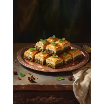 Baklava V Kanvas Tablo