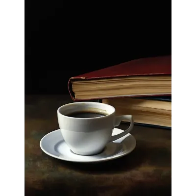 Fincan ve Kitap V Kanvas Tablo