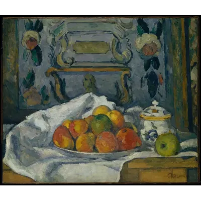 Paul Cézanne Elma Tabağı Kanvas Tablo