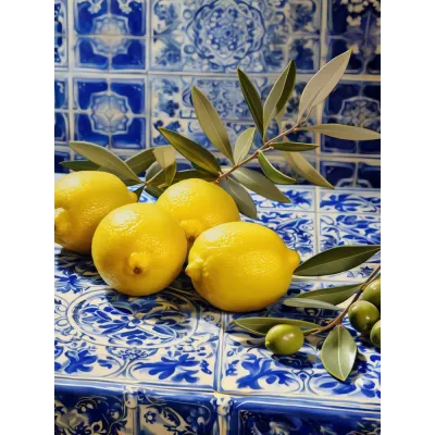 Sicilya Limonları Kanvas Tablo