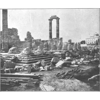 Eski Didim Fotoğrafı Apollon Tapınağı Sütunları Kanvas Tablo