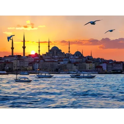 Galata ve Tarihi Yarımada Kanvas Tablo