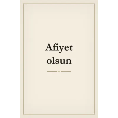 Afiyet Olsun Yazılı Kanvas Tablo