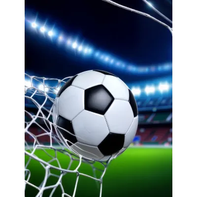 Siyah Beyaz Gol Anı Kanvas Tablo