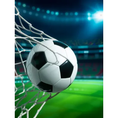 Yeşil Beyaz Gol Anı Kanvas Tablo