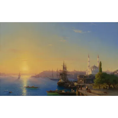 Ayvazovski İstanbul ve Boğaz Kanvas Tablo