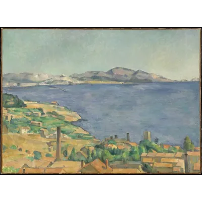 Cézanne L'Estaque'tan Marsilya Körfezi Kanvas Tablo