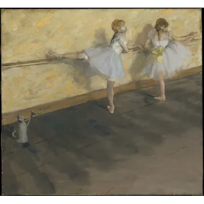 Degas Barda Çalışan Dansçılar Kanvas Tablo