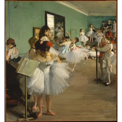 Degas Dans Dersi Kanvas Tablo