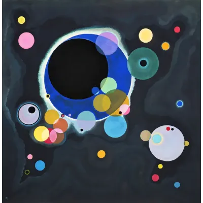 Kandinsky Birkaç Daire Kanvas Tablo