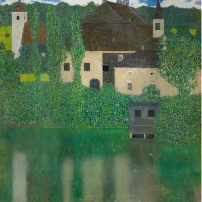 Klimt Attersee’de Kammer Şatosu Kanvas Tablo