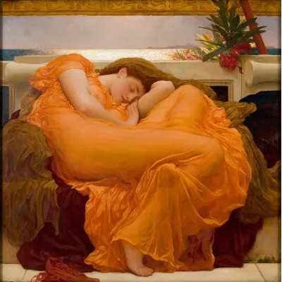 Leighton Alevli Haziran Kanvas Tablo