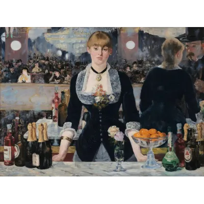 Manet Folies-Bergère’de Bir Bar Kanvas Tablo