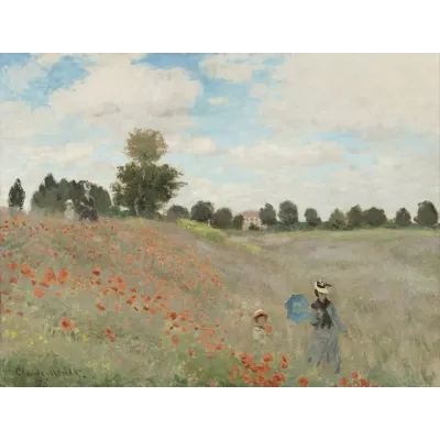 Monet Gelincik Tarlası Kanvas Tablo