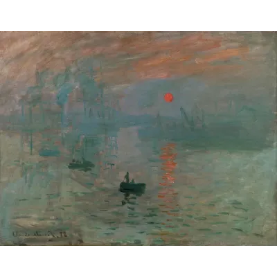 Monet İzlenim, Gün Doğumu Kanvas Tablo