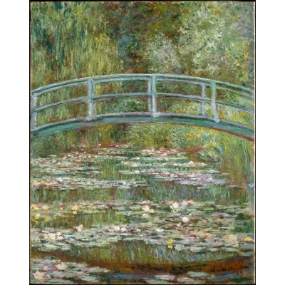 Monet Nilüfer Havuzunda Japon Köprüsü Kanvas Tablo