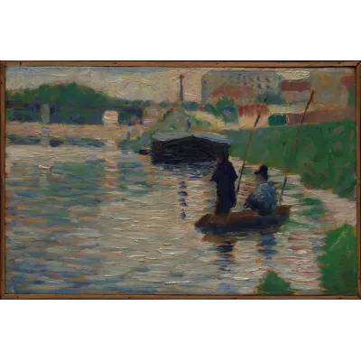 Seurat Sen Nehri Manzarası Kanvas Tablo