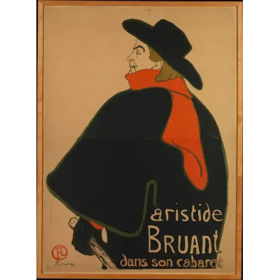Toulouse-Lautrec Aristide Bruant Kabare Afişi Kanvas Tablo