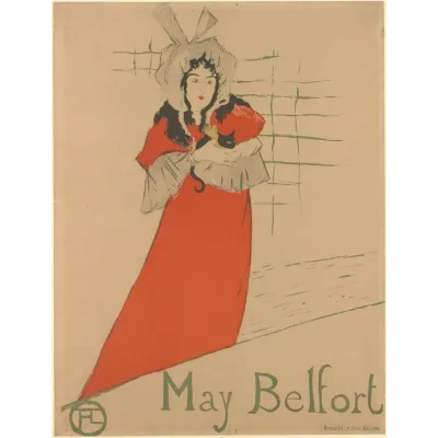 Toulouse-Lautrec May Belfort Afişi Kanvas Tablo