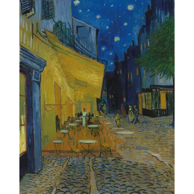 Van Gogh Gece Kafe Terası Kanvas Tablo