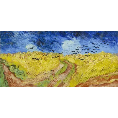 Van Gogh Kargalı Buğday Tarlası Kanvas Tablo