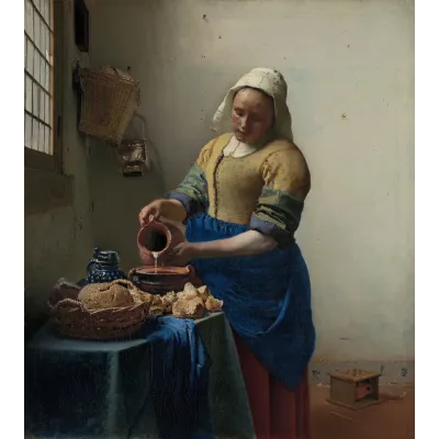 Vermeer Sütçü Kız Kanvas Tablo