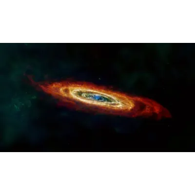 NASA Andromeda Galaksisi Çok Dalgaboyu Kanvas Tablo