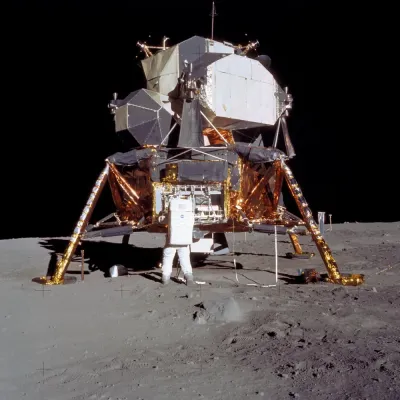NASA Apollo 11 Apollo 11 Ay Modülü Kartal Kanvas Tablo