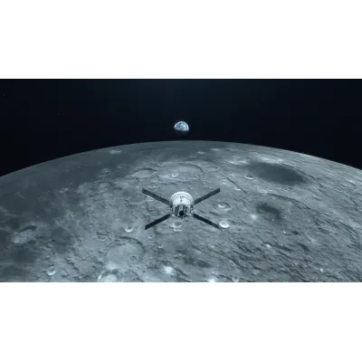 NASA Artemis Ay Üzerinde Dünya Doğuşu Kanvas Tablo