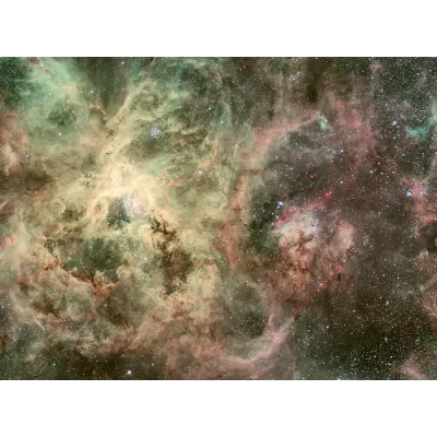 NASA ESO Tarantula Bulutsusu Renkli Kanvas Tablo