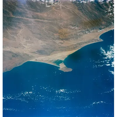 NASA Gemini Uzaydan Afrika Kıyısı Kanvas Tablo