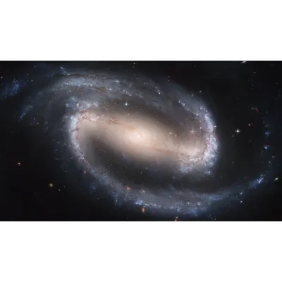 NASA Hubble Çubuklu Sarmal Galaksi Kanvas Tablo