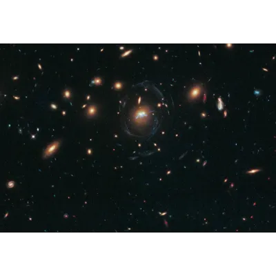 NASA Hubble Galaksiler Arası Yıldız Köprüsü Kanvas Tablo
