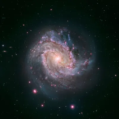 NASA Hubble M83 Sarmal Galaksisi Kanvas Tablo