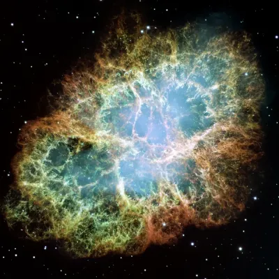 NASA Hubble Yengeç Bulutsusu Kanvas Tablo