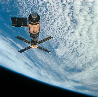 NASA Skylab Dünya Yörüngesinde Skylab Kanvas Tablo