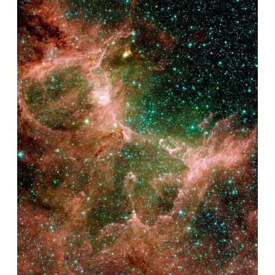 NASA Spitzer Kızılötesi Kartal Bulutsusu Kanvas Tablo