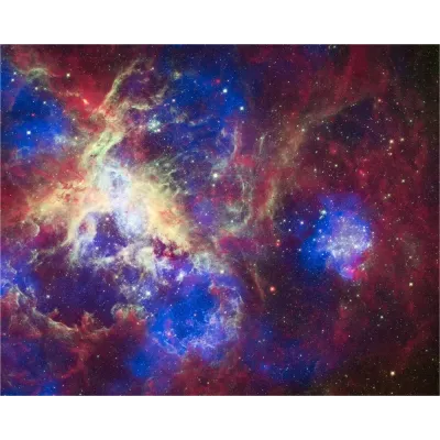NASA Spitzer Tarantula Bulutsusu Yeni Görünüm Kanvas Tablo
