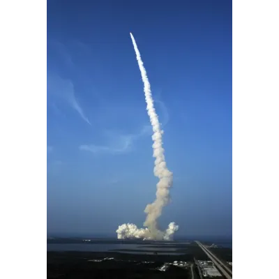 NASA Uzay Mekiği Endeavour Fırlatılışı Kanvas Tablo